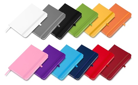 Caderneta emborrachada personalizada com porta caneta em Belo Horizonte - Brinde Corporativo Elegante