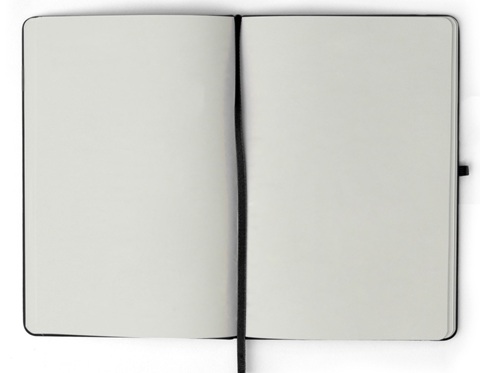 Caderneta tipo sketchbook executiva sem pauta personalizada em BH.