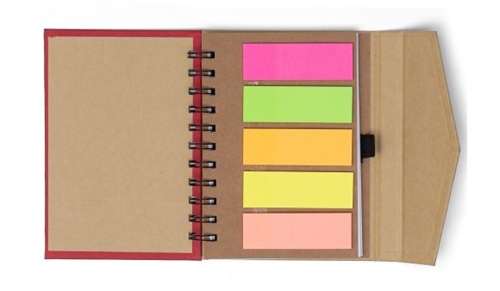 caderno ecologicio com autoadesivos bh