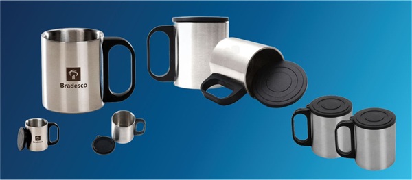 Caneca Inox 180ml Personalizada em Belo Horizonte no Atacado