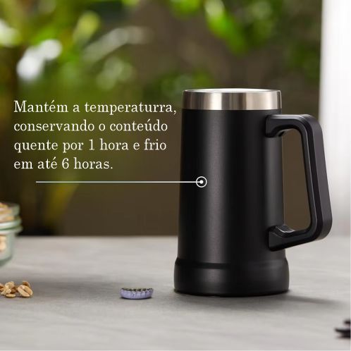 Caneca T�rmica 700ml Inox com Al�a Belo Horizonte MG