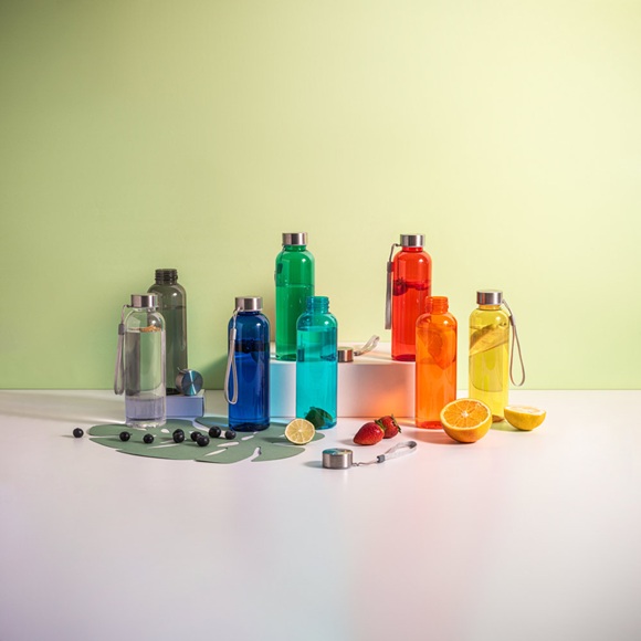 Grupo de squeezes coloridos alinhados