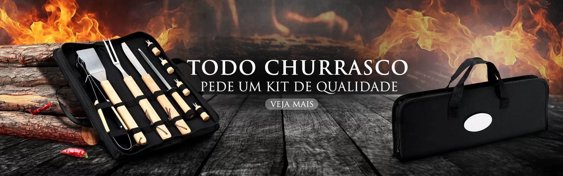 KIT CHURRASCO 9 PEAS