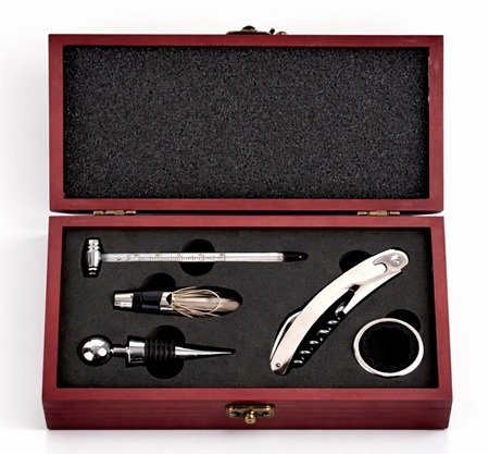 🍷 Kit Vinho 5 Pe�as com Bico Dosador: O Brinde que sua Empresa Merece