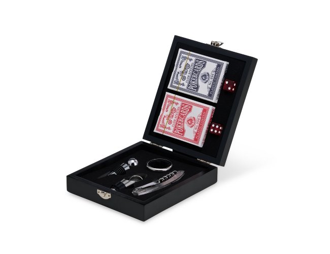 Kit Vinho com Jogo de Baralho Personalizado em BH📄