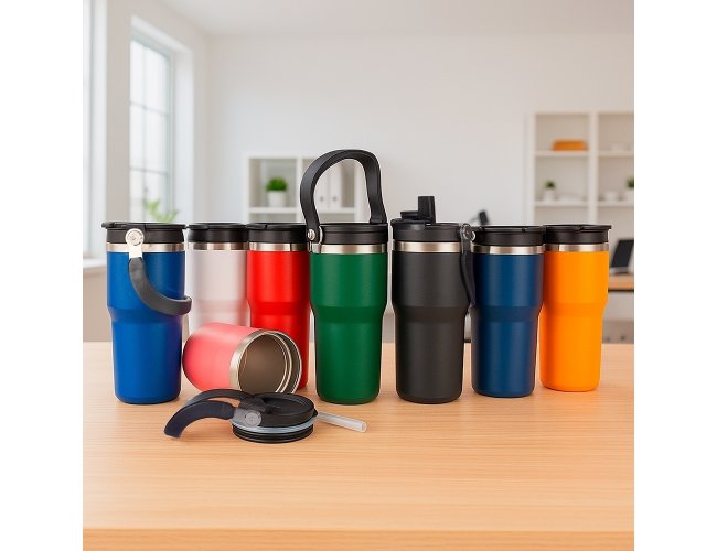 Copo T�rmico 600ml com Tampa e Al�a: O Melhor Amigo do Seu Drink em BH