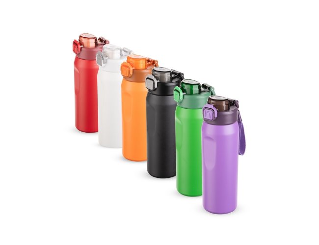 Garrafa Térmica 550ml BH: A Squeeze Inox SUS 304 com Trava e Canudo