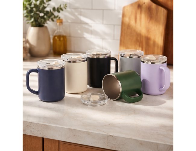 ☕Caneca Parede Dupla 450ml: Busca o brinde que une eleg�ncia e utilidade real para sua marca?