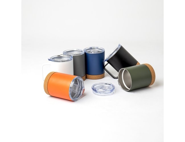 ☕ Caneca T�rmica 400ml com Base em Corti�a: A Solu��o Premium para Encantar seus Clientes